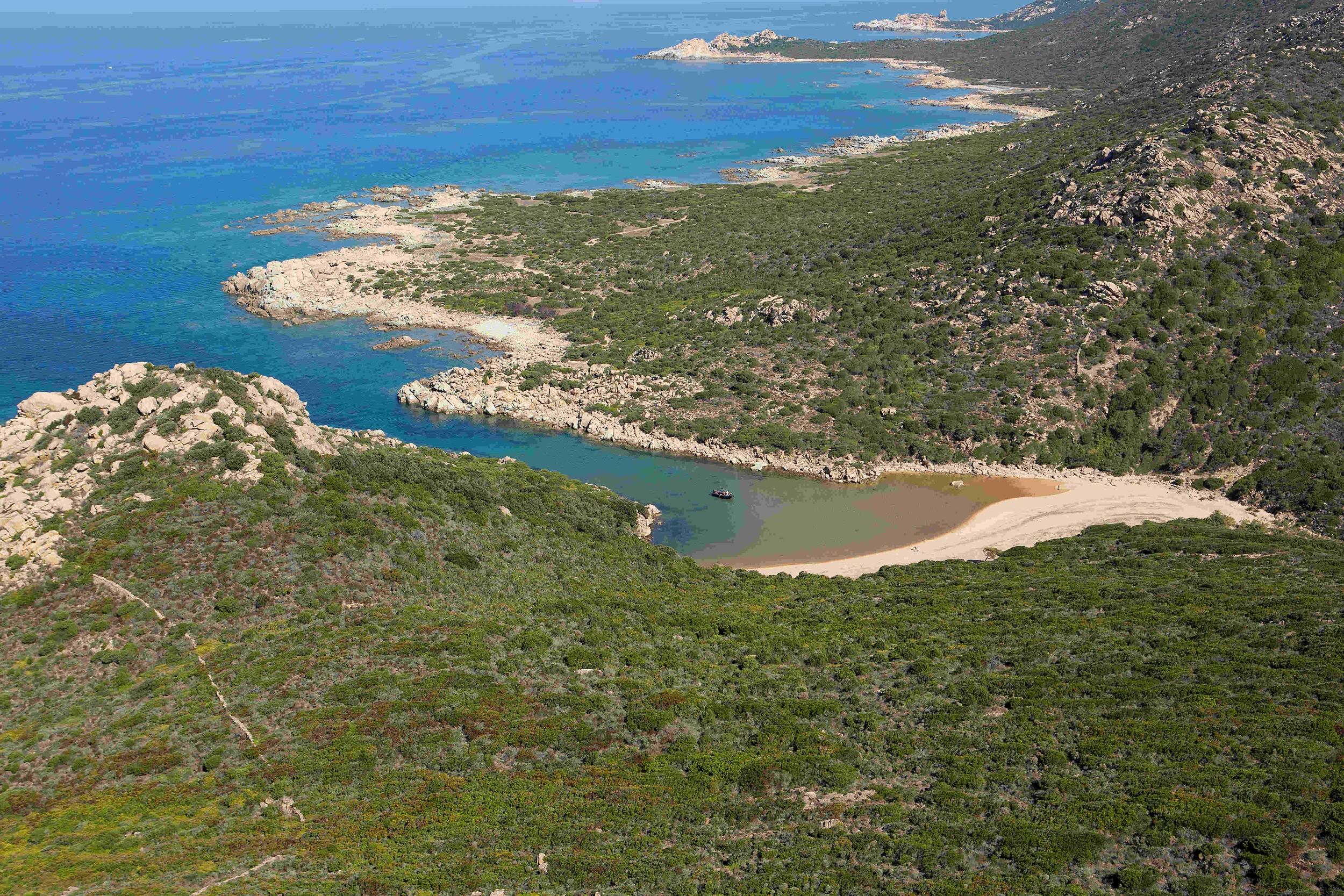 La Cala d’Aguglia près de l'hôtel Le ressac à Campomoro